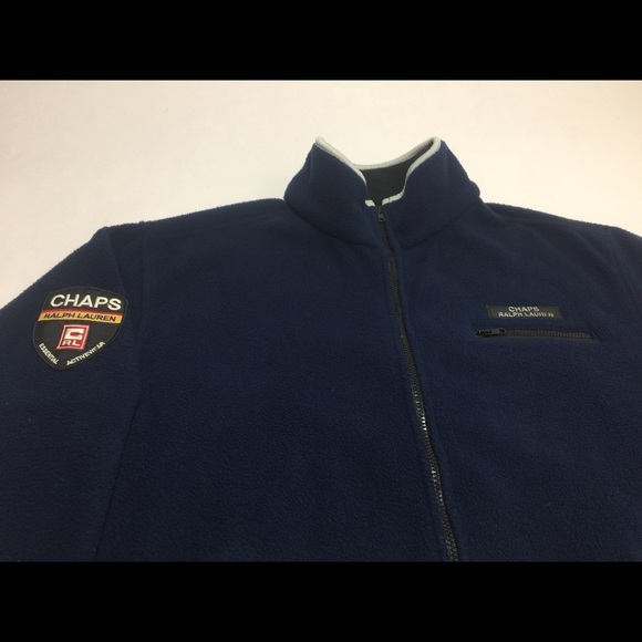 Sold❌90s Ralph Lauren fleece jacket L Chaps - Picture 2 of 8